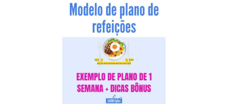 Modelo Plano de Refeições